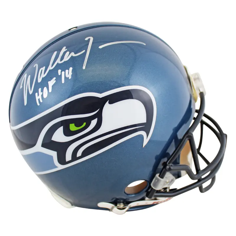 Seahawks Walter Jones "HOF 14" Signed Full Size Proline Helmet PSA/DNA #2N07144