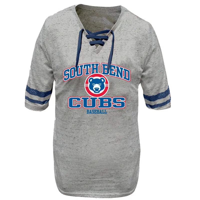 South Bend Cubs Women's Plus Size Laces T-Shirt