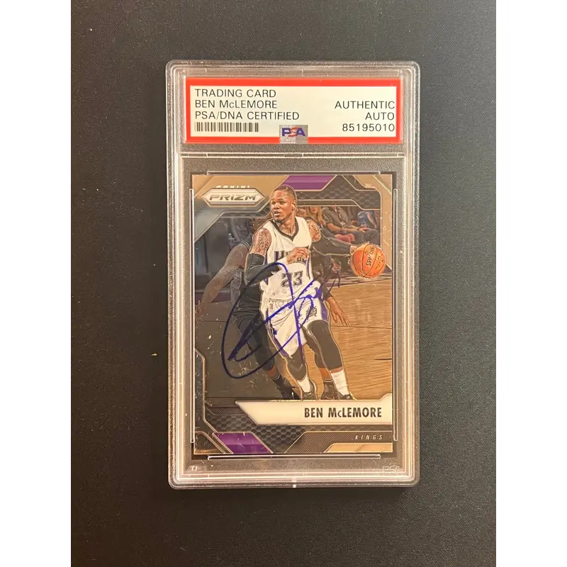 2016-17 Panini Prizm #116 Ben McLemore Signed Card AUTO PSA Slabbed Kings