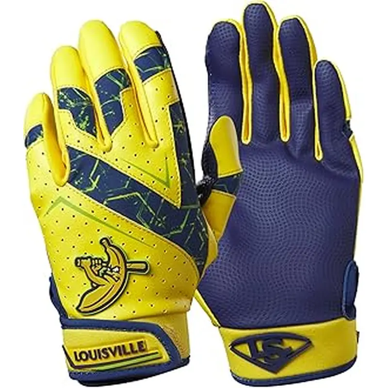 New Louisville Slugger Savannah Bananas V2 Batting Gloves Youth Size Small