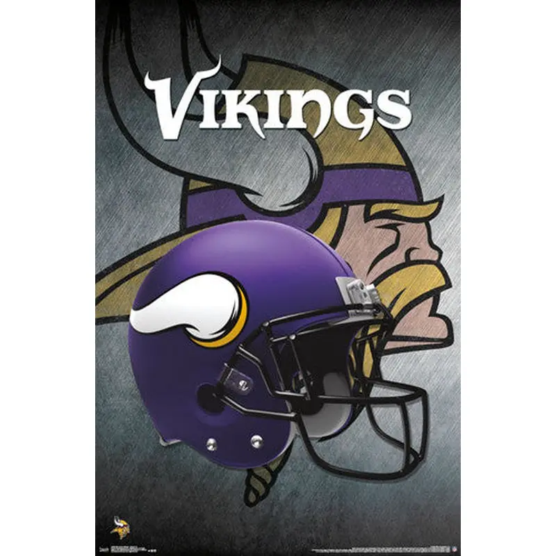 Minnesota Vikings Official NFL Football Team Helmet Logo Poster - Trends International