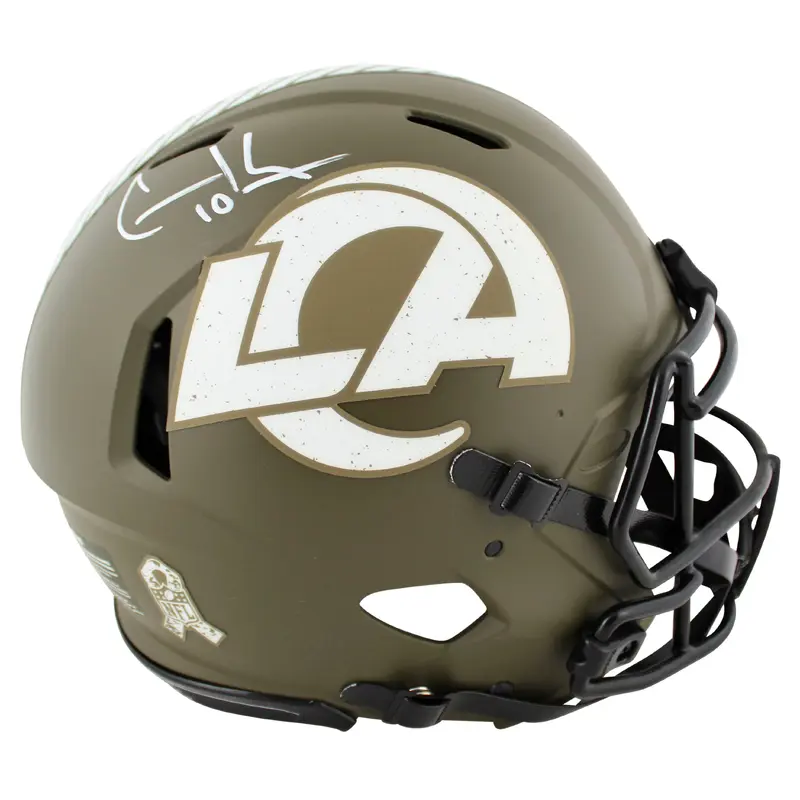 Rams Cooper Kupp Signed Salute To Service F/S Speed Proline Helmet Fanatics
