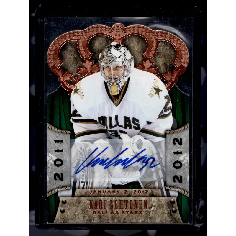 2011-12 Panini Crown Royale Premiere Date Signatures Kari Lehtonen #29 /99