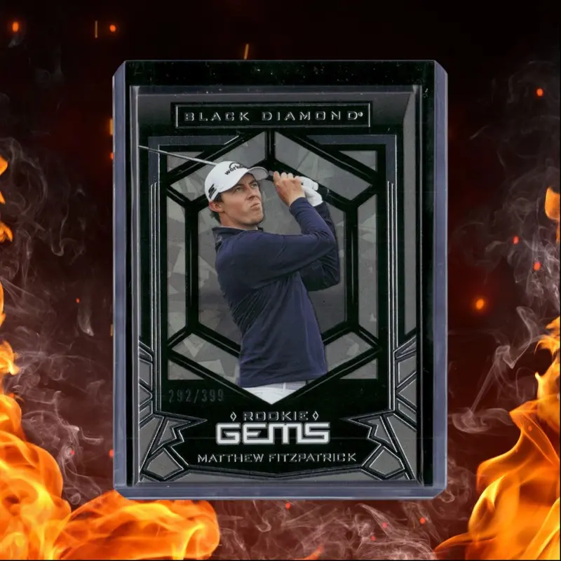 2024 Upper Deck Portfolio Golf Matthew Fitzpatrick Black Diamond Gems Rookie
