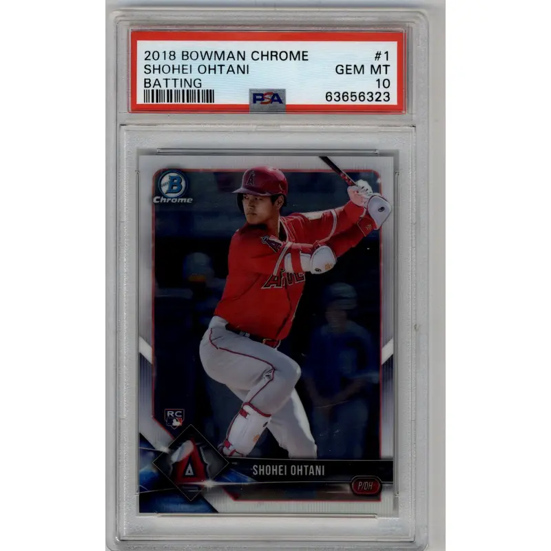Shohei Ohtani 2018 Bowman Chrome #1 PSA 10 Gem Mint 6323