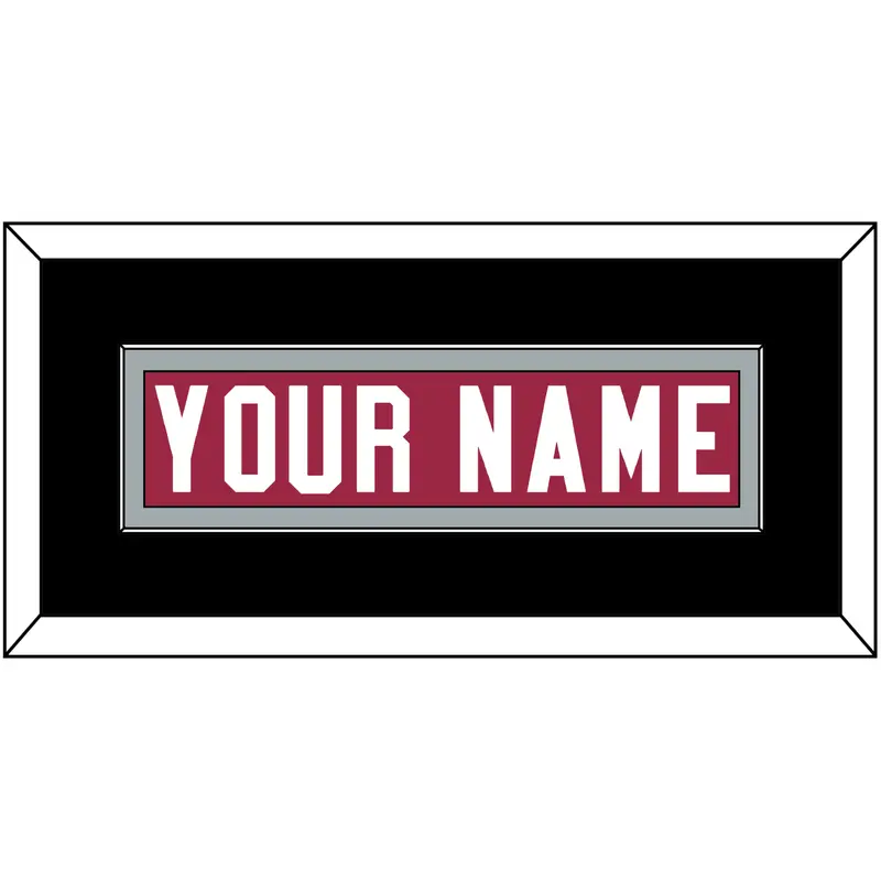 Arizona Nameplate - Home Red - Single Mat 5