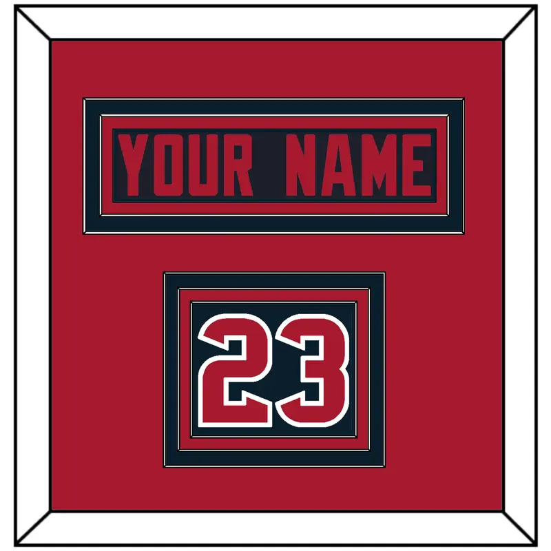 Houston Nameplate & Number (Shoulder) - Alternate Blue (2017-2023) - Triple Mat 3