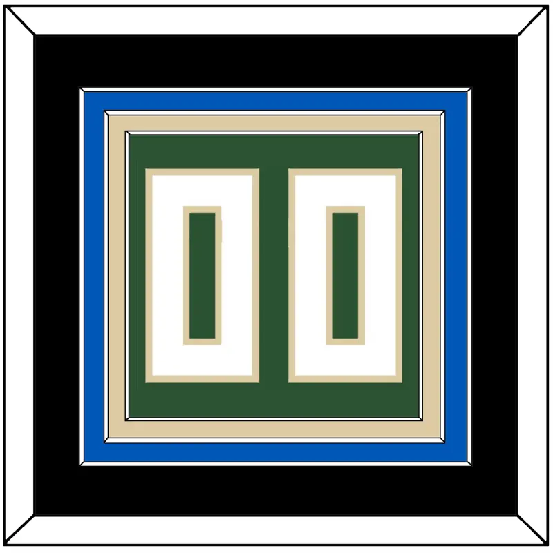 Milwaukee Number - Green Icon - Triple Mat 2