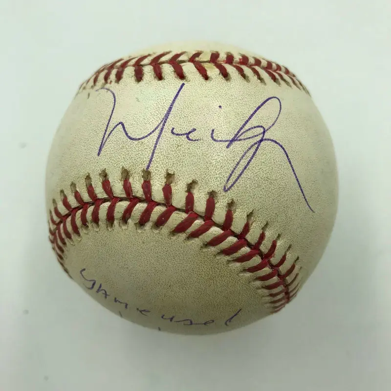 Historic Manny Ramirez 2004 Playoffs ALCS Signed Inscribed Baseball Red Sox JSA