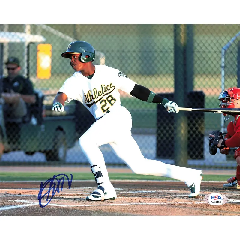 Lazaro Armenteros signed 8x10 photo PSA/DNA Oakland Athletics Autographed