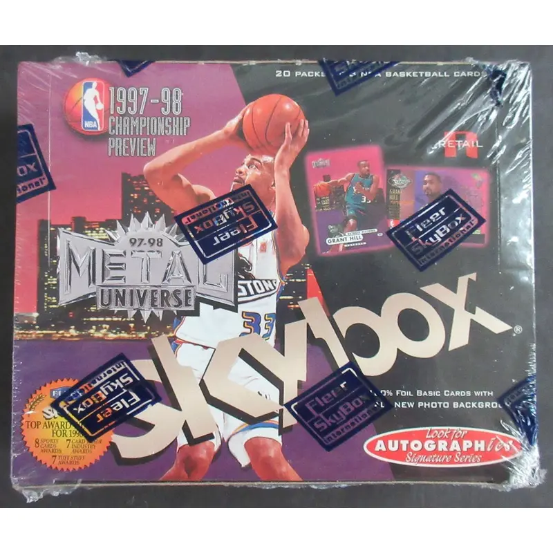 1997/98 Skybox Metal Universe Championship Preview Basketball Box (Retail) (20/8)