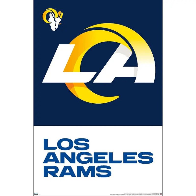 Los Angeles Rams NFL Football Official Team Logo Poster - Trends 2020