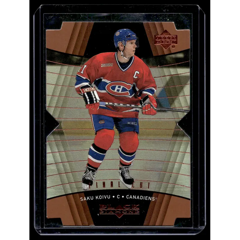 1999-00 Upper Deck Black Diamond - Final Cut - Saku Koivu #48 /100