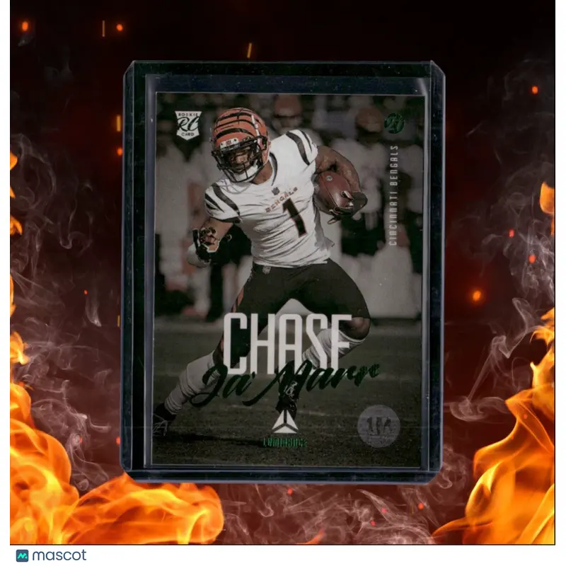 2021 Panini Chronicles Luminance Ja'Marr Chase Luminance Green Rookie #212