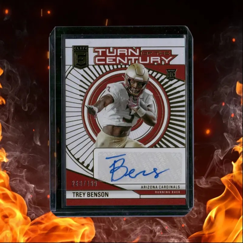 2024 Donruss Elite Trey Benson Turn of the Century Holo Rookie Auto 269/499