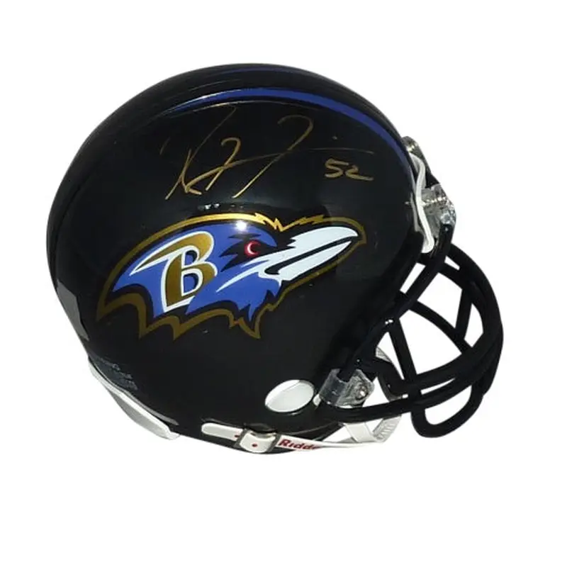 Ray Lewis Autographed Baltimore Ravens Mini Helmet