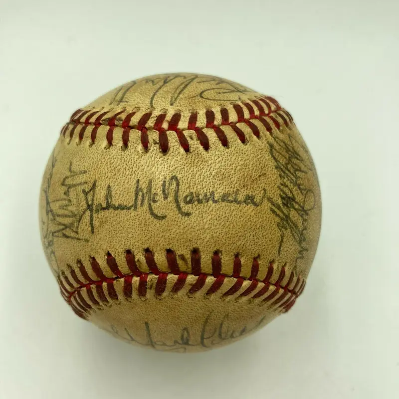 1986 Boston Red Sox AL Champs Team Signed Game Used American League Baseball