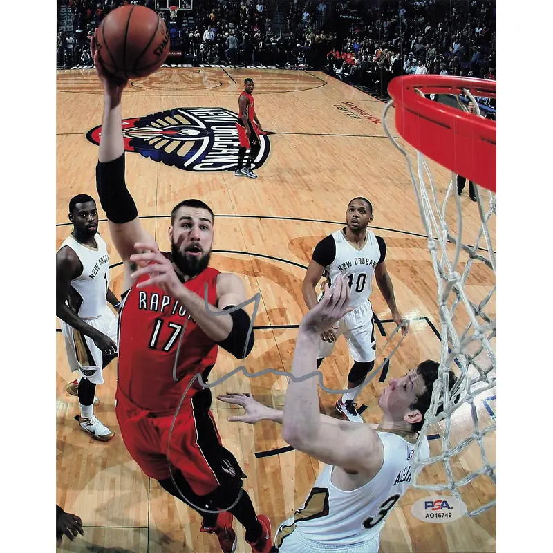 Jonas Valanciunas signed 8x10 photo PSA/DNA Toronto Raptors Autographed