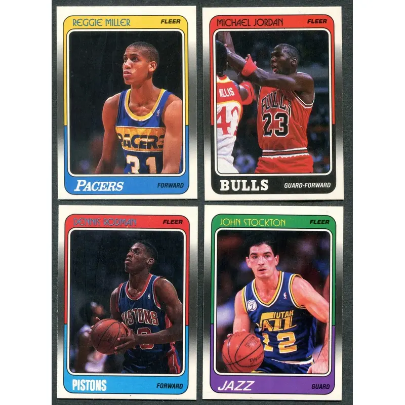 1988/89 Fleer Basketball Complete Set (132) (23-348)