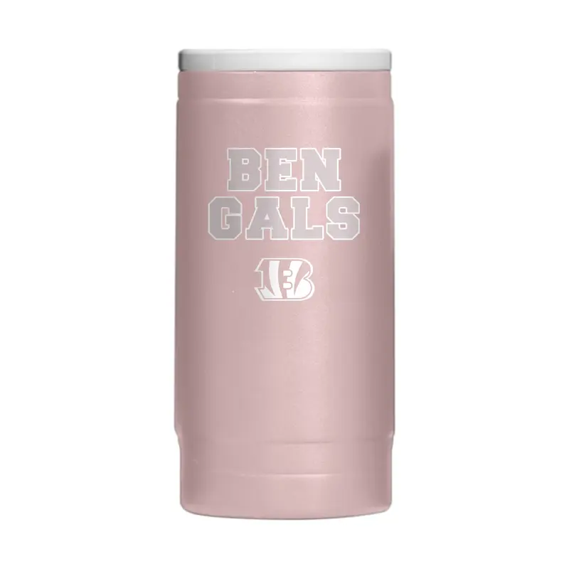 Cincinnati Bengals  Stencil Powder Coat Slim Can Coolie