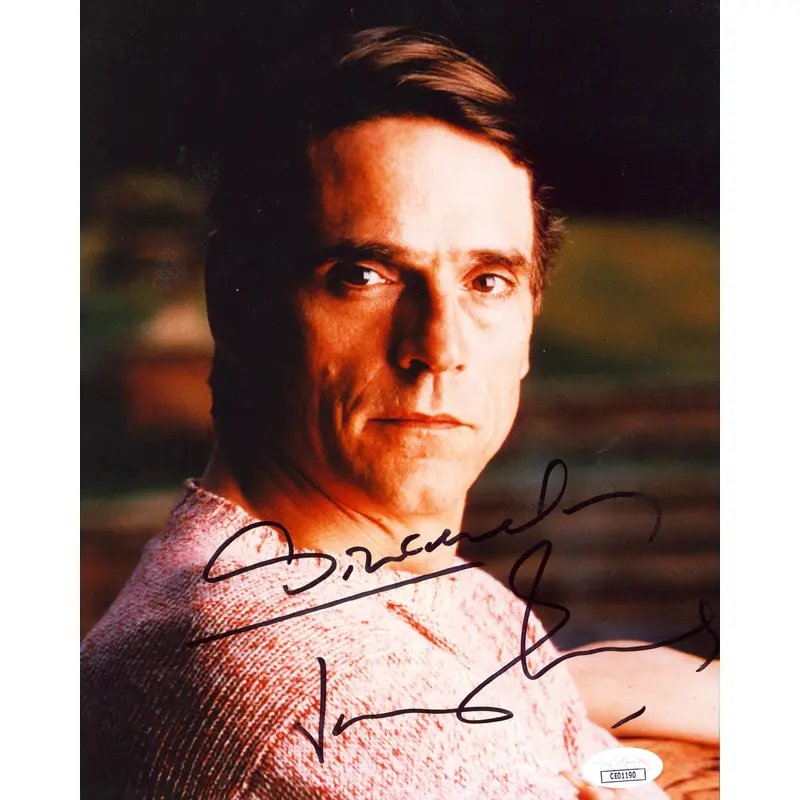 Jeremy Irons Dead Ringers "Sincerely" Authentic Signed 8x10 Photo JSA #CE01190