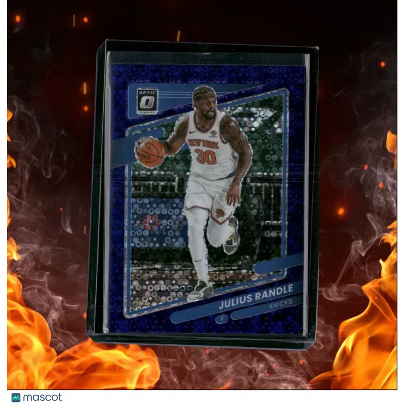 2021-22 Donruss Optic Julius Randle Purple Fast Break Prizm 49/95 #100