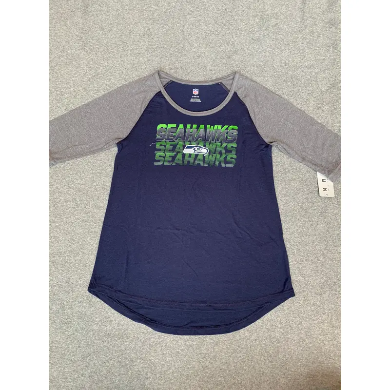 Ladies 3/4 sleeve seahawks Tee