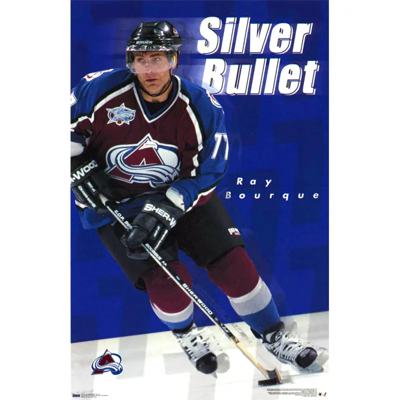 Ray Bourque "Silver Bullet" Colorado Avalanche Poster - Costacos 2000