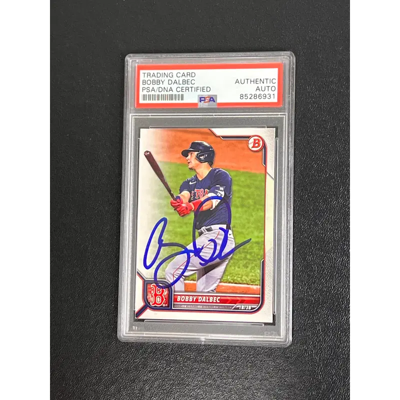 2022 Topps Veterans #29 Bobby Dalbec Signed Card PSA/DNA Slabbed AUTO Red Sox
