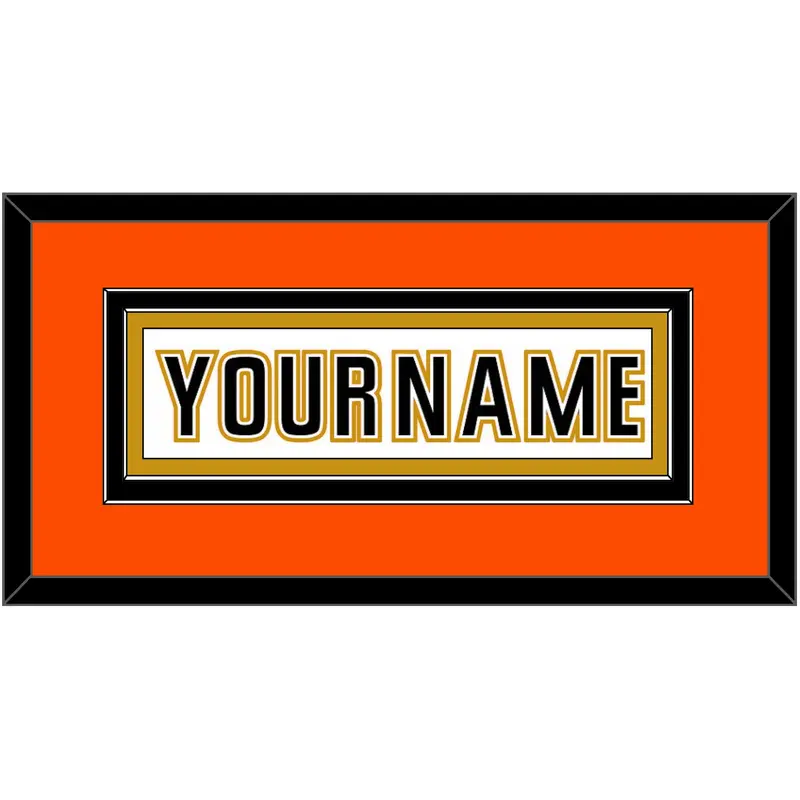 Anaheim Nameplate - Road White (2006-2014) - Double Mat 3