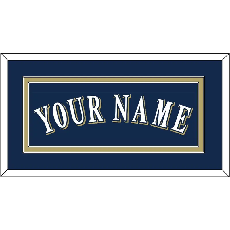 Milwaukee Name - Alternate Road Navy (2016-2019) - Double Mat 2