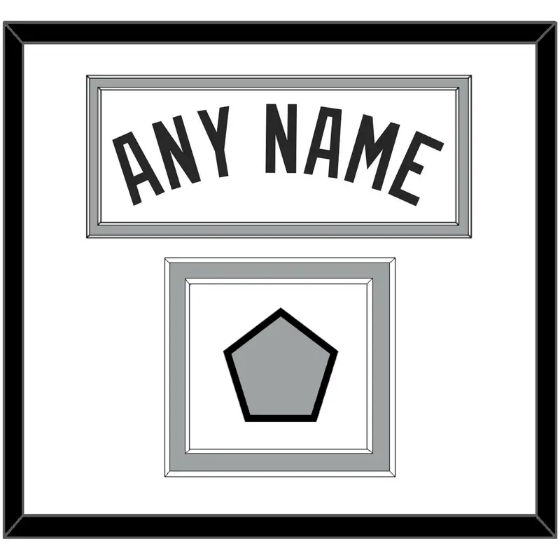 San Antonio Name & Finals Patch - Home White (1989-2002) - Double Mat 1