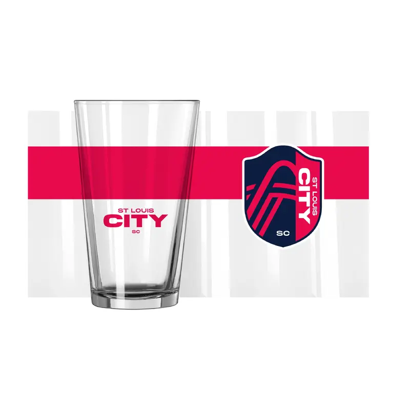 St Louis City SC 16oz Colorblock Pint Glass