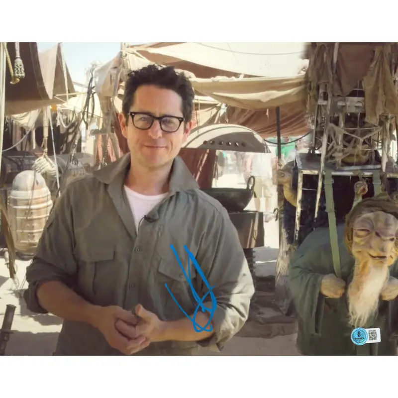 J.J. Abrams Star Wars The Force Awakens Signed 11x14 Photo BAS #BP50686