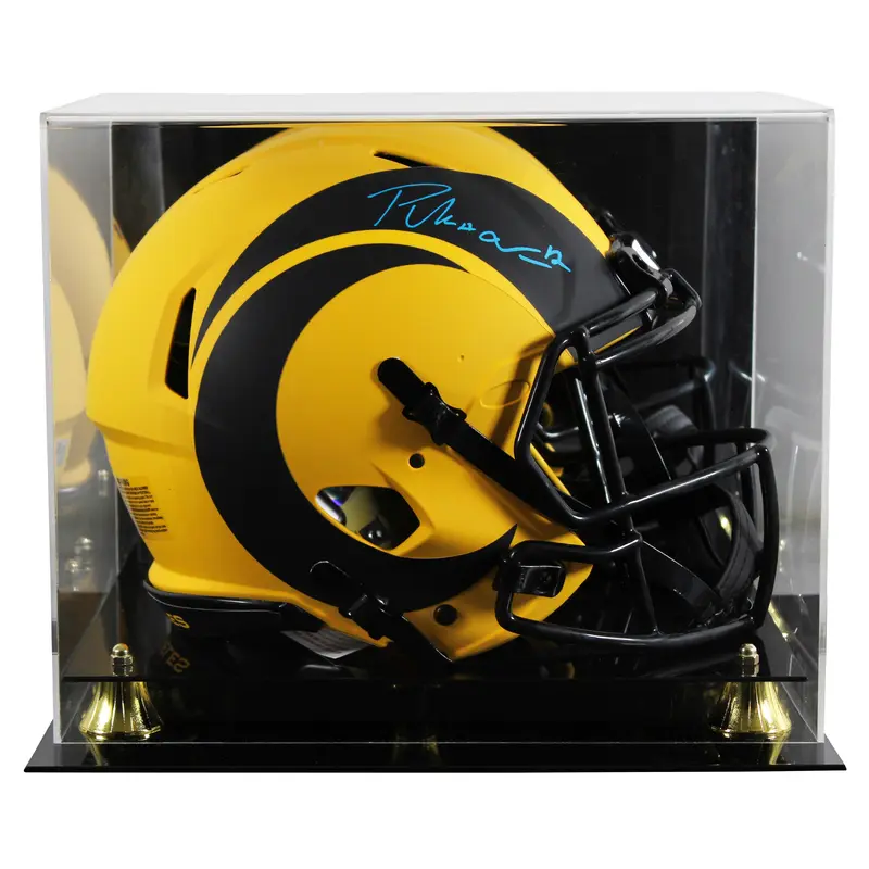 Rams Puka Nacua Signed Rave Full Size Speed Proline Helmet W/ Case Fanatics