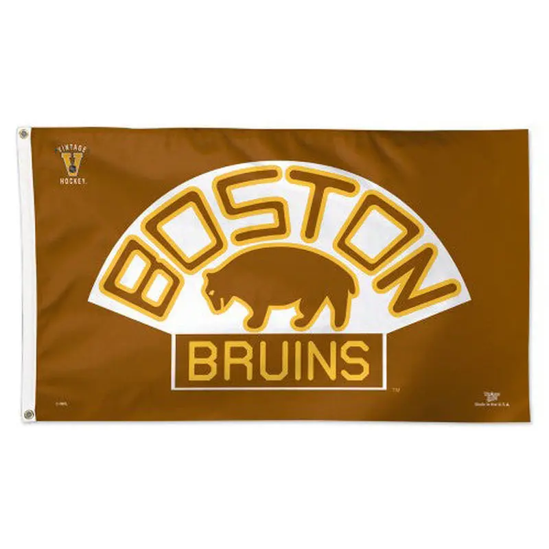Boston Bruins "Brown Bear" (1926-1932 Style) Official NHL 3'x5' DELUXE FLAG - Wincraft Inc.