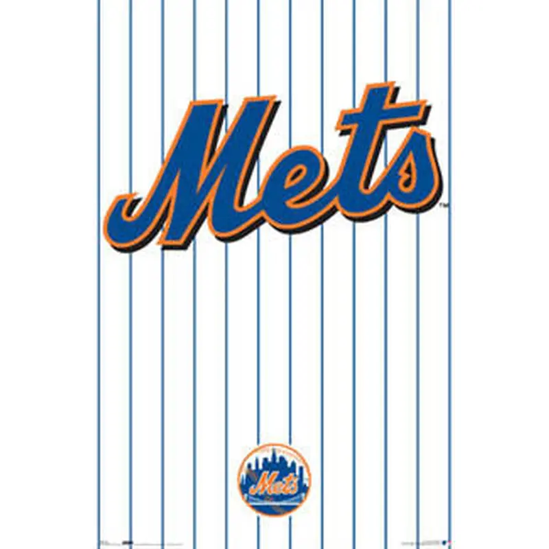 New York Mets Official MLB Baseball Logo Poster - Costacos Sports
