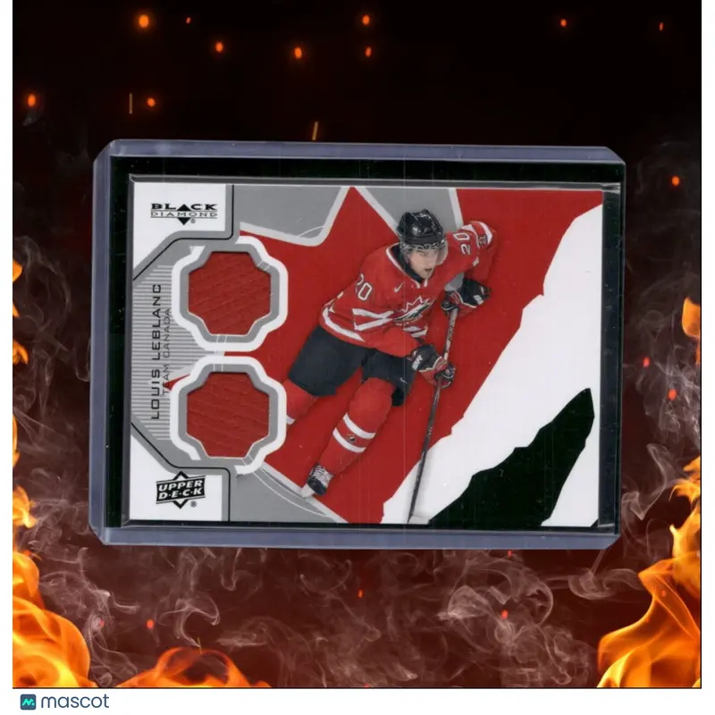 2012-13 Upper Deck Black Diamond Louis Leblanc Double Diamond Jerseys Canada
