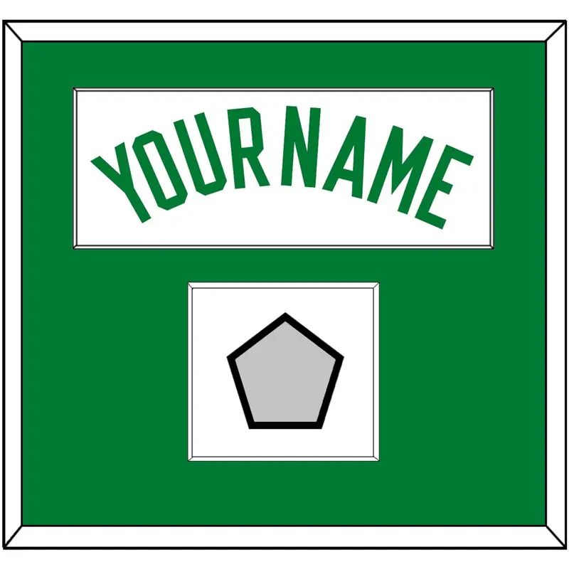 Boston Name & Champions Patch - Home White (1972-2018) - Single Mat 1