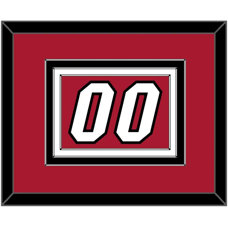Miami Number - Alternate Red (2001-2008) - Triple Mat 3