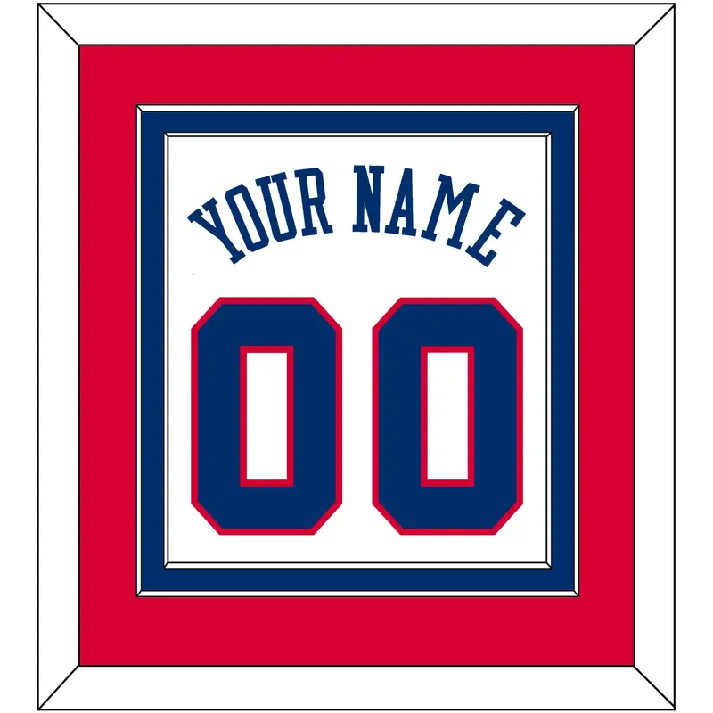 Philadelphia Name & Number - Home White (1978-1991) - Double Mat 2