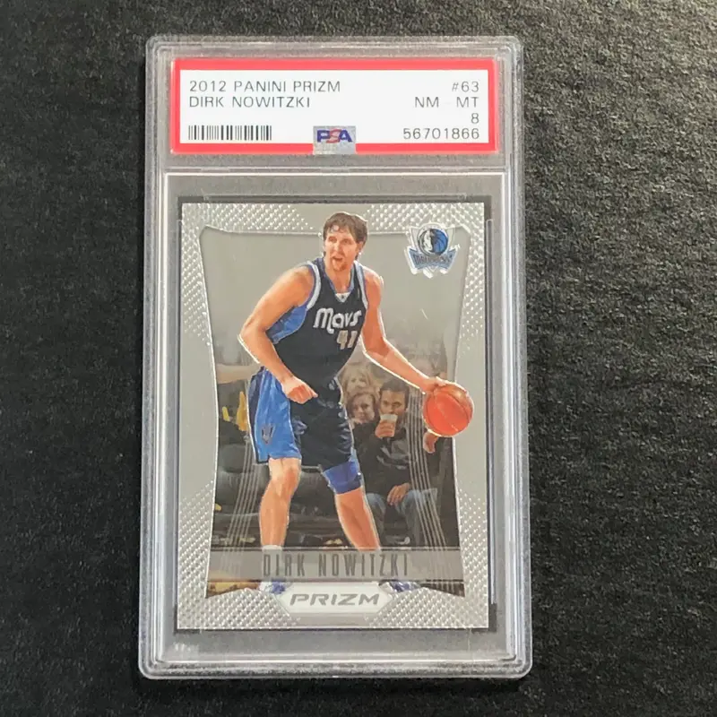 2012 Panini Prizm #63 Dirk Nowitzki PSA 8 NM MT Mavericks