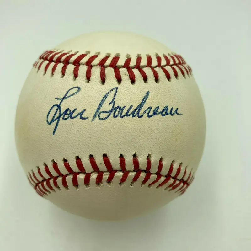 Lou Boudreau Signed Autographed Baseball With JSA COA