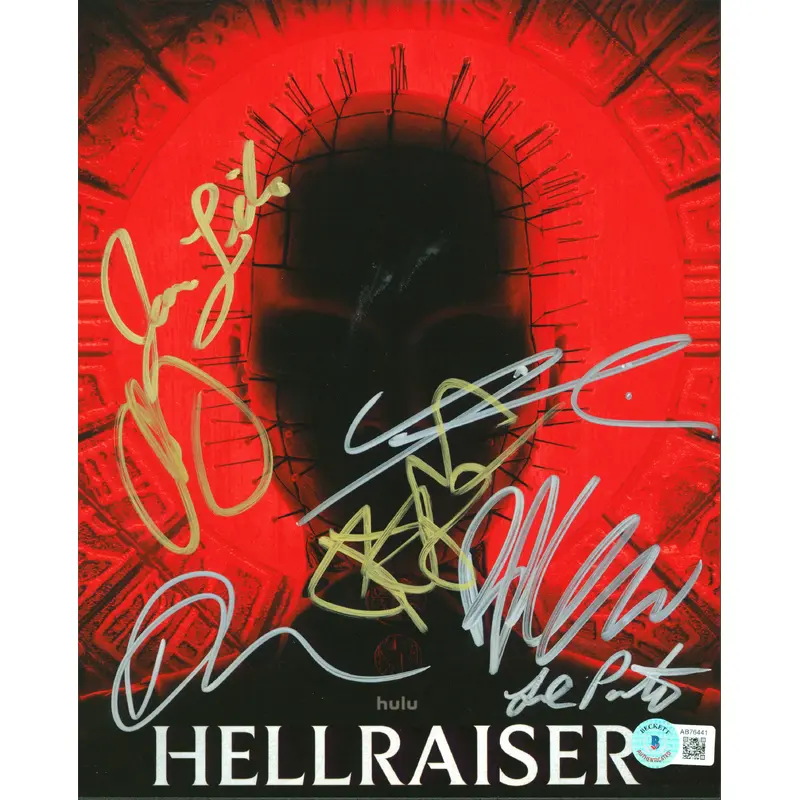 Hellraiser (7) Faison. Liles, Olorunnife +4 Signed 8x10 Photo BAS #AB76441