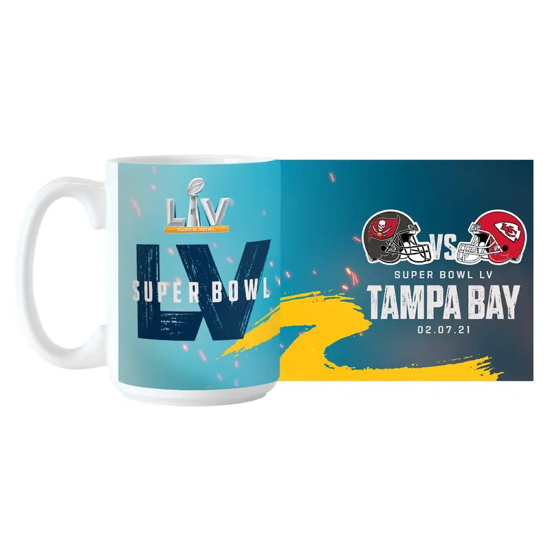 Super Bowl 55 Matchup Sublimated 15oz Mug
