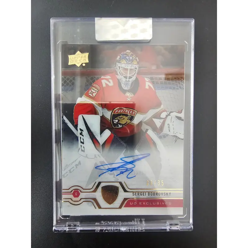 2019-20 Upper Deck Clear Cut UD Exclusives- Sergei Bobrovsky #CC-SB /35