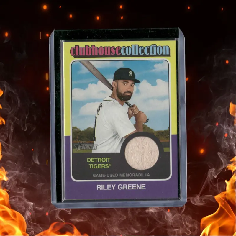 2024 Topps Heritage Riley Greene Clubhouse Collection Bat #CCR-RG