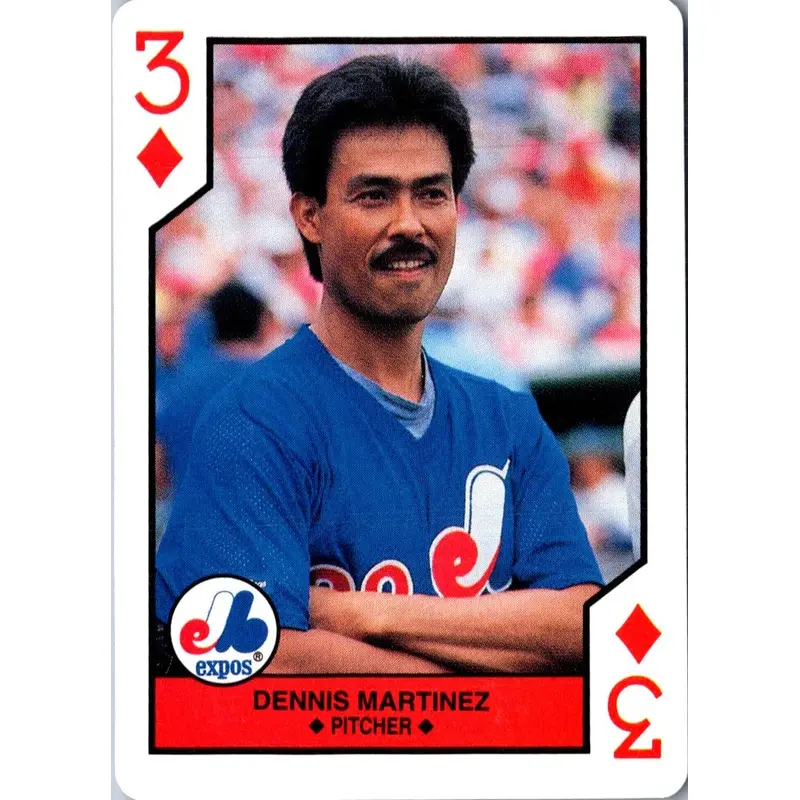 1990 U.S. Playing Card Co. Dennis Martinez #3