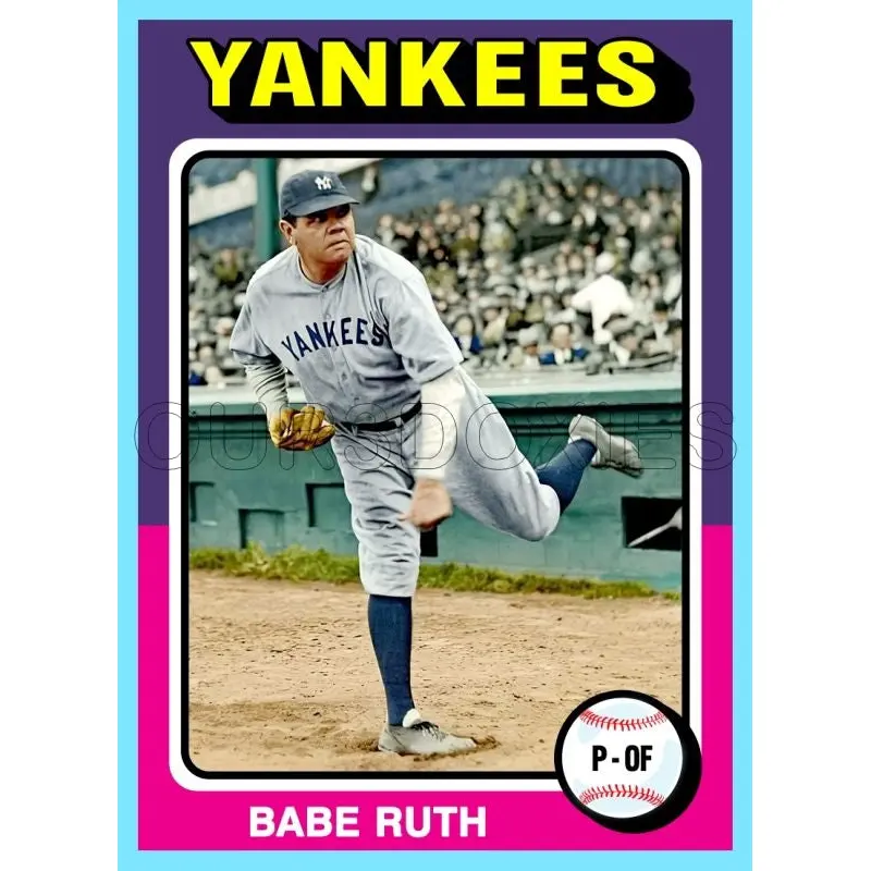 Babe Ruth 1975 Topps Custom Card - 4842