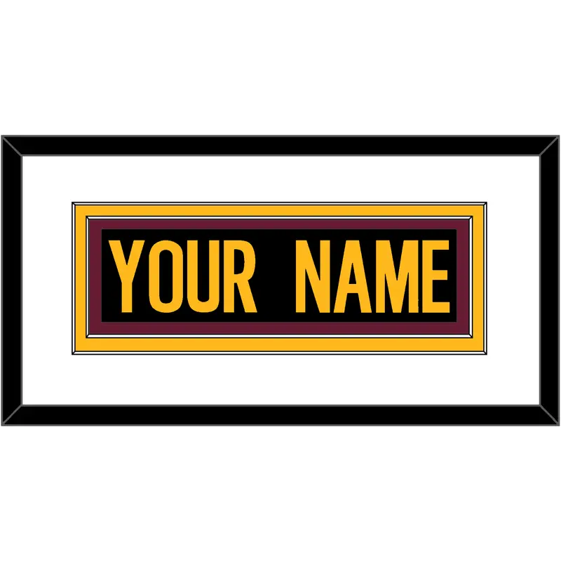 Washington Nameplate - Alternate Black - Double Mat 1